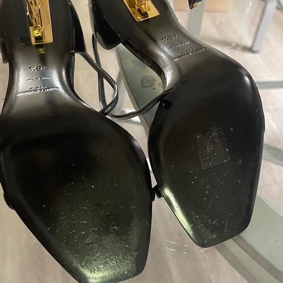 Saint Laurent
Opyum YSL Logo-Heel Sandals with Golden Hardware - Picture 3 of 6
